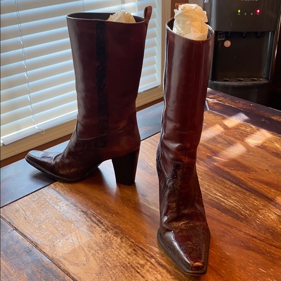 Antonio Melani leather boots- size 8.5 - Picture 2 of 8